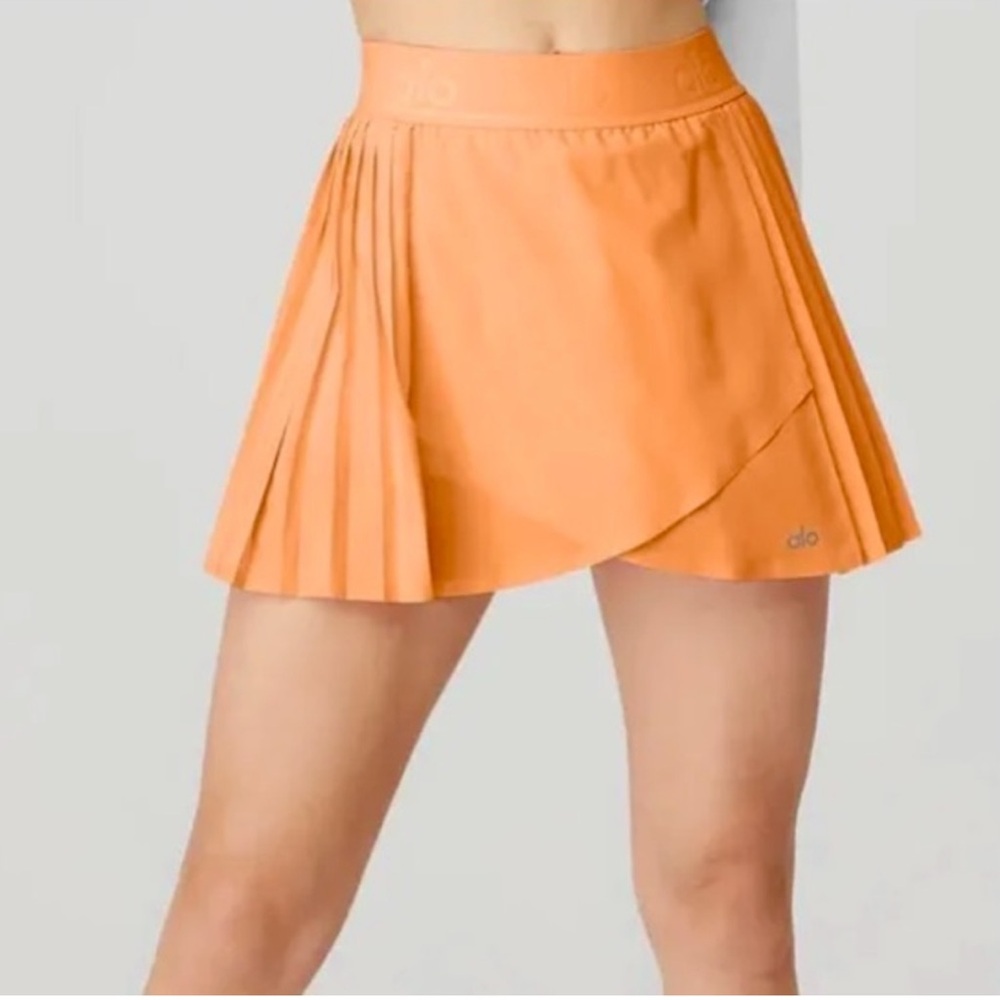 - ALO Yoga - Aces Tennis Skirt - Tangerine